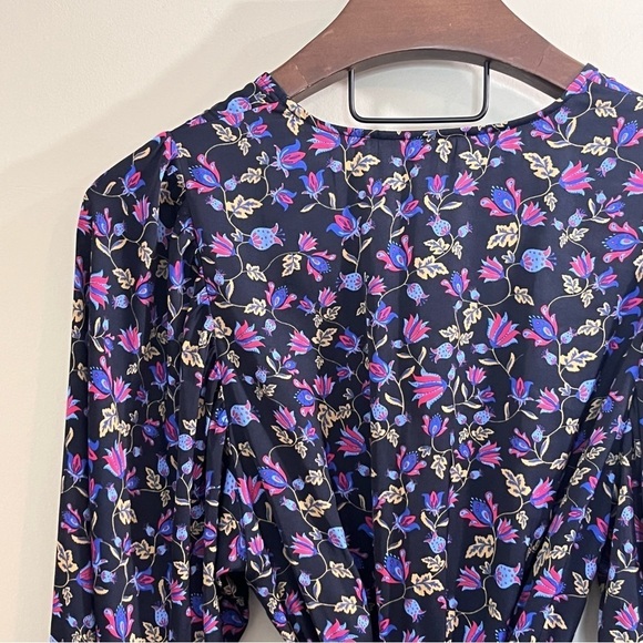 NWT Banana Republic Balloon Sleeve Tie Waist Floral Dress - Picture 7 of 14